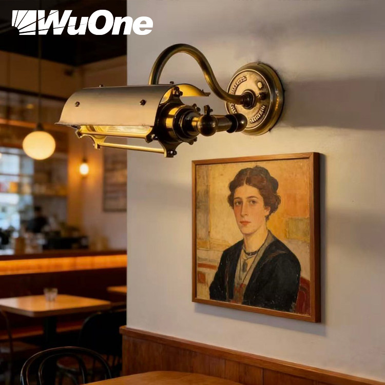 wuone灵光逸创复古工业风格铜材壁灯镜前灯个性设计墙灯民宿灯具