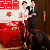 订婚秀禾礼服修身 新中式 高级感 2026新款 敬酒服新娘马面裙婚服套装