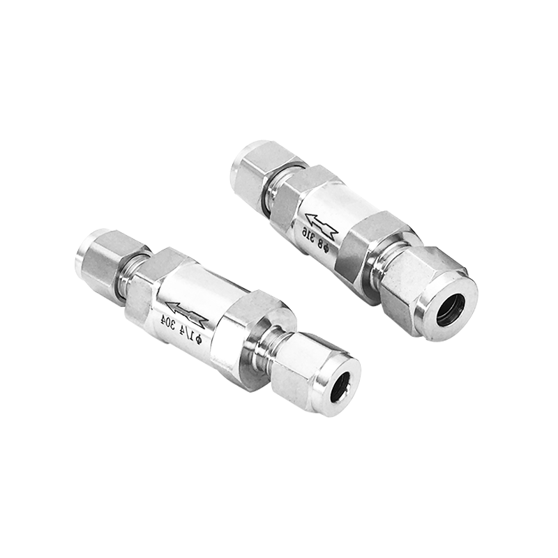 304不锈钢卡套单向阀卡套止回阀流体气体止回阀逆止阀3mm 6mm 8mm