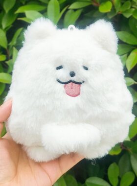 可爱萨摩耶13cm耶耶毛绒挂件