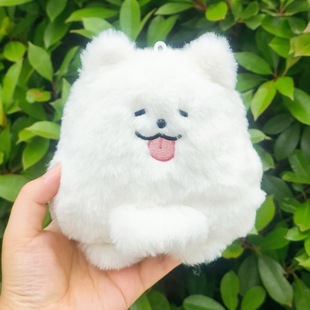 可爱萨摩耶13cm耶耶毛绒挂件玩偶狗狗玩具抱枕原创公仔生日礼物