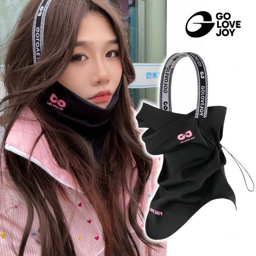 滑雪面罩女发带V脸头套防风护脸