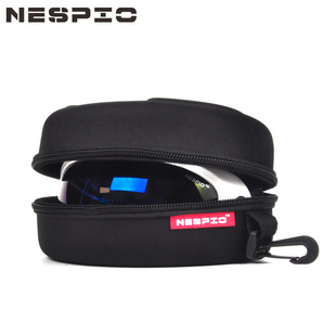 滑雪镜盒储存盒防水抗压耐磨超大眼镜盒黑色成人 滑雪镜收纳盒子