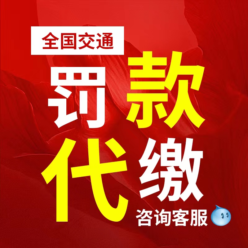 全国异地汽车租车交通罚款驾照违法闯红灯罚单违章免检代办代缴