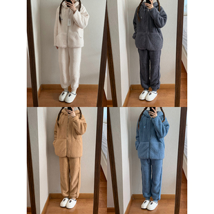 外套可外穿 吊pai398 睡衣 家居服 品pai羊羔毛套装