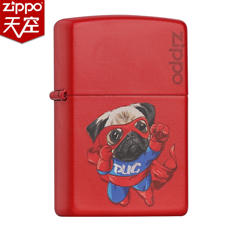 Zippo bật lửa Mỹ chính hãng nhập khẩu chính thức chính hãng ZPPO chó siêu nhân in hình thú cưng dễ thương - Bật lửa