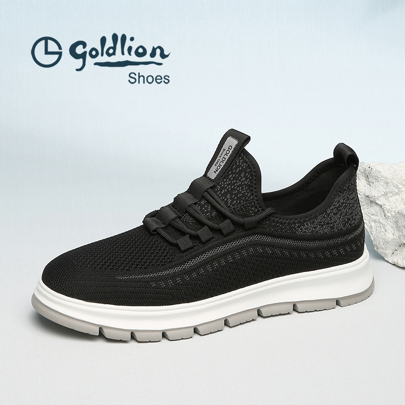 金利来男鞋时尚潮流飞织网面透气