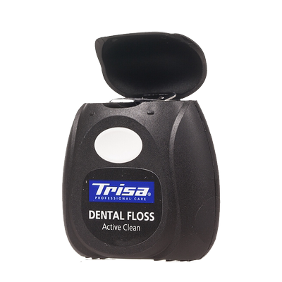 瑞士trisa活性炭洁牙线40米