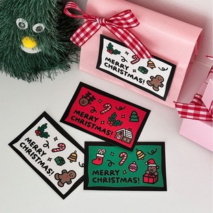 圣诞老人装 封口贴 饰贴纸80贴圣诞节氛围感场景布置礼品礼物包装