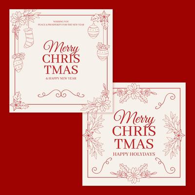 圣诞快乐贴纸40贴Merry Christmas礼盒密封贴标签礼物装饰封口贴