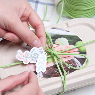 烘焙吊牌50片ins小清新花朵卡片教师节甜品鲜花蛋糕装饰祝福吊卡