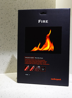 AQ线圣Fire火RCA信号线XLR平衡线讯号线发烧Audioquest正品行货