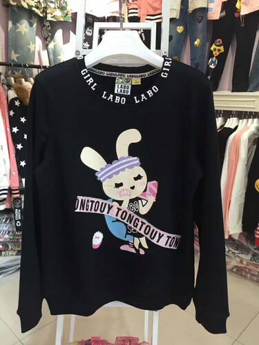 2019秋冬拉拉波波lalabobo正品加绒加厚卫衣 绒衫 外套43671