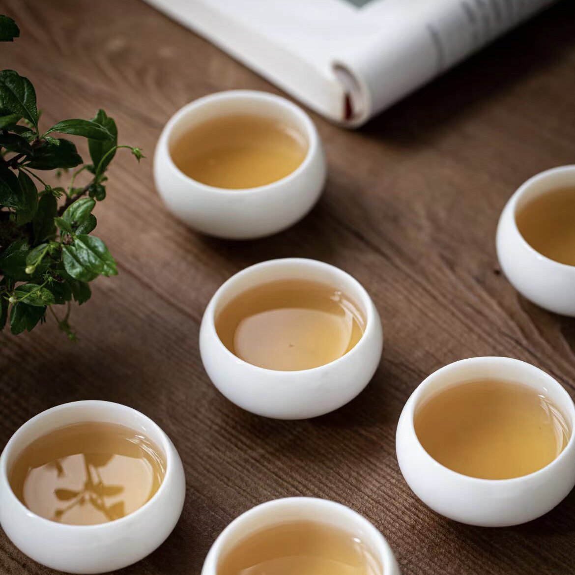 羊脂玉德化白瓷茶杯功夫套杯普洱红茶岩茶不烫手茶杯品茗杯单杯子