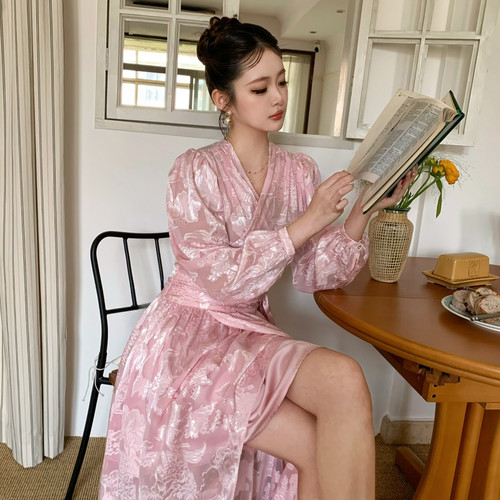 AIALA LUMENA-轻奢氛围感花百褶裙设计感半身裙(不含上衣)B20502