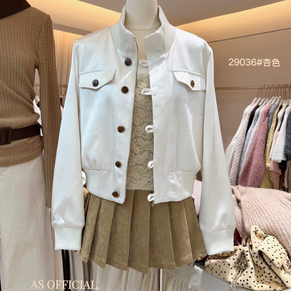 AS OFFICIAL-Seoul模范生店主狂推通勤出街都hold住绝美珠光29036