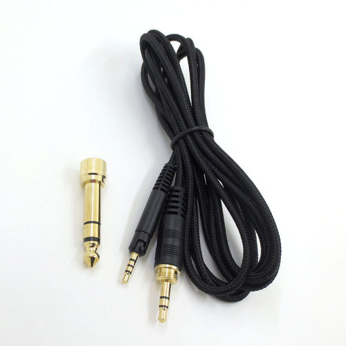 带6.35插头森海HD598 HD599 HD595 HD579 HD558 HD518编织耳机线