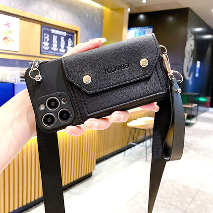 ins风零钱包手机壳适用opporeno15保护套reno14软壳硅胶k13turbo斜挎背带k12x挂绳a6卡包a5x镜头全包a2m/a1s