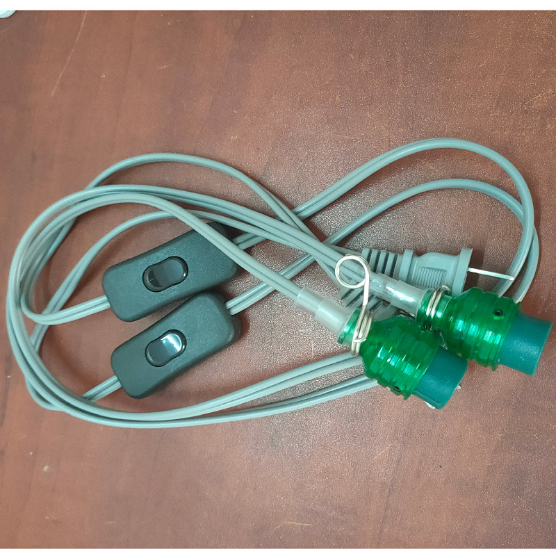 陶瓷烫发机开关线数码烫发机线理发店220v大小头通用线杠子连接线