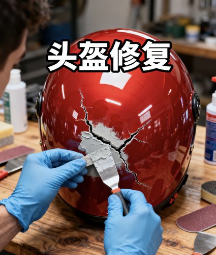 头盔修复补漆改色漆面翻新彩绘配件老师傅做漆进口金属漆时间快