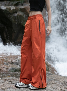 inflation 美式户外运动登山裤百搭春秋季休闲直筒垂感长裤男女款