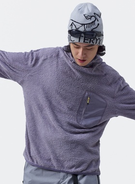 inflation 美式街头美国徕卡透气套头情侣款毛绒保暖连帽夹克上衣