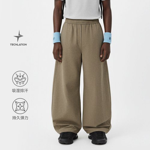 inflation 美式街头速干弯刀裤新品潮牌户外慵懒阔腿宽松休闲裤