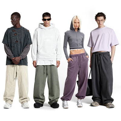 inflation 350G重磅加绒10色束脚卫裤25冬季新品潮牌美式休闲长裤