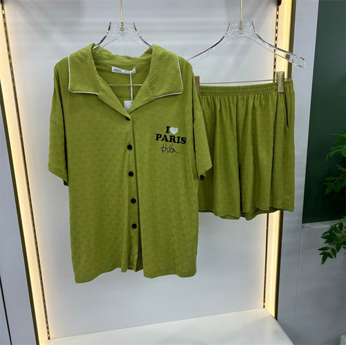 亲嘴猫情侣RC提花简约家居服
