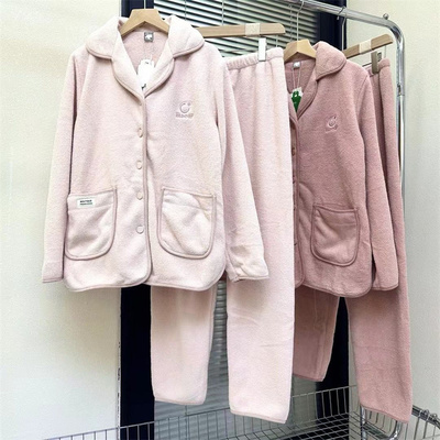 佰伦世家女士珊瑚绒简约家居服