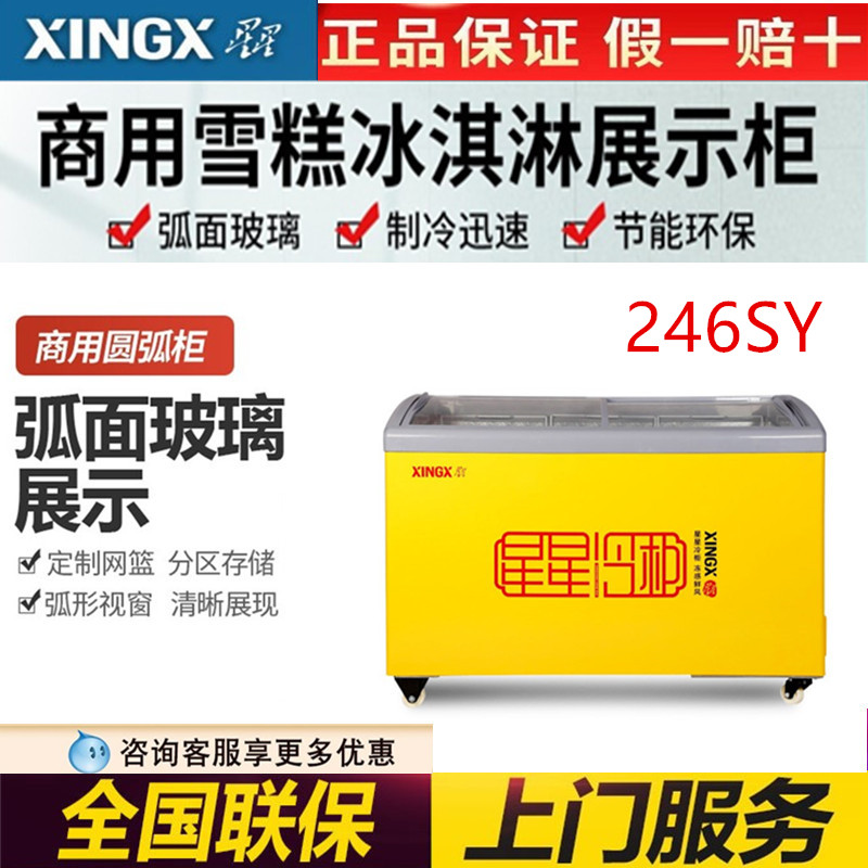 雪糕柜星星直冷冷冻冷藏展示柜