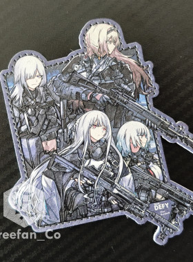【k9】少女前线忤逆小队TeamDEFY同人魔术贴AK12 AK15 RPK16 AN94