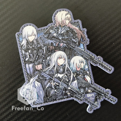 少女前线忤逆小队TeamDEFY同人魔术贴AK12 AK15 RPK16 AN94