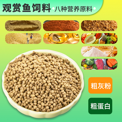 半紫半红观赏鱼通用上浮型鱼粮