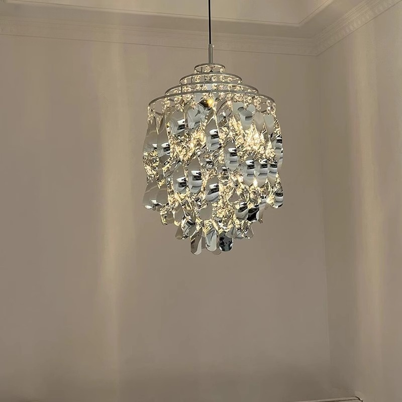 丹麦极简轻奢Verpan Spiral 餐厅吊灯设计师客厅创意螺旋瀑布灯具