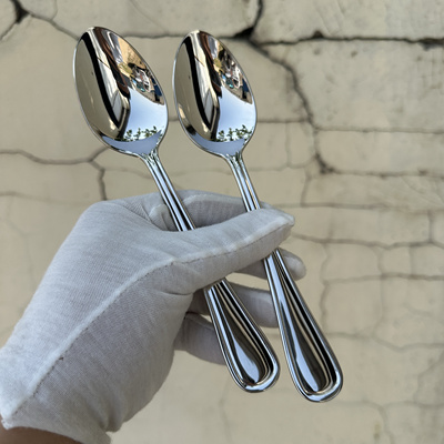 【2支9.8元特惠】304不锈钢西餐勺主餐勺成人喝汤勺子家用干饭勺