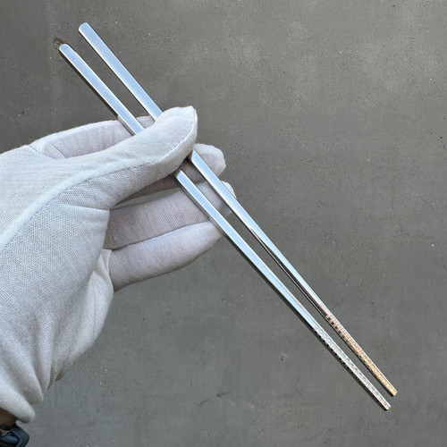 【高货微瑕捡漏】304不锈钢筷子成人方管筷子23.5cm