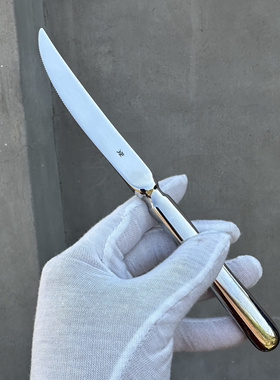 【高货捡漏】德国WMF 不锈钢牛排刀成人西餐刀长锯齿厚重牛扒刀具