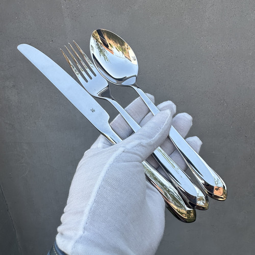 【高货捡漏】德国W砖石系列18-10不锈钢牛排刀叉汤勺圆头汤勺