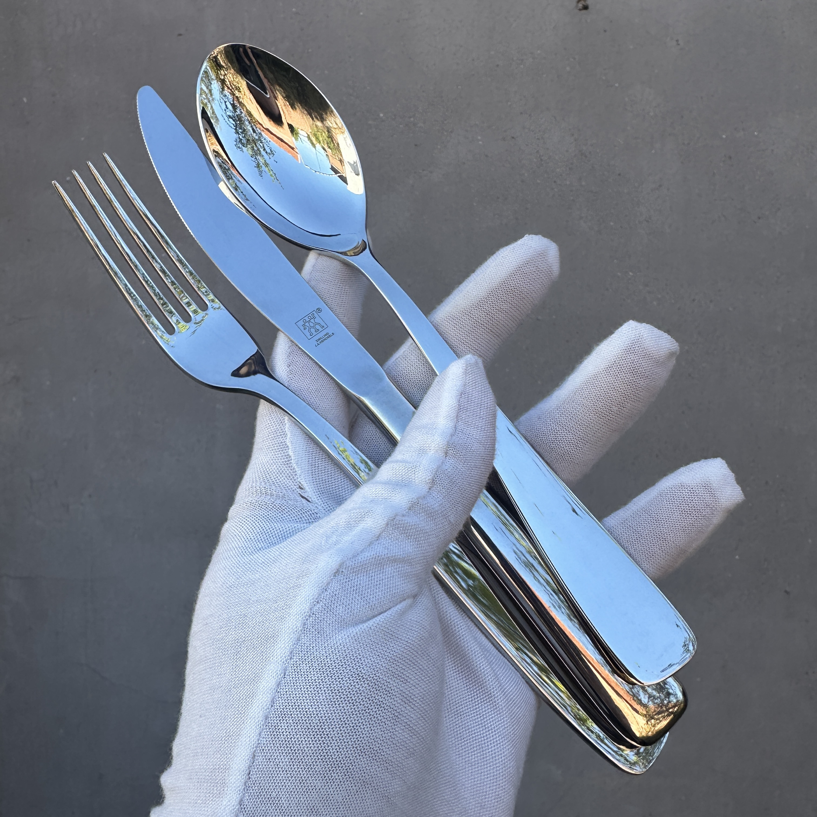 【瑕疵捡漏】德国双li人18-10不锈钢牛排刀叉2件套西餐刀叉勺套装