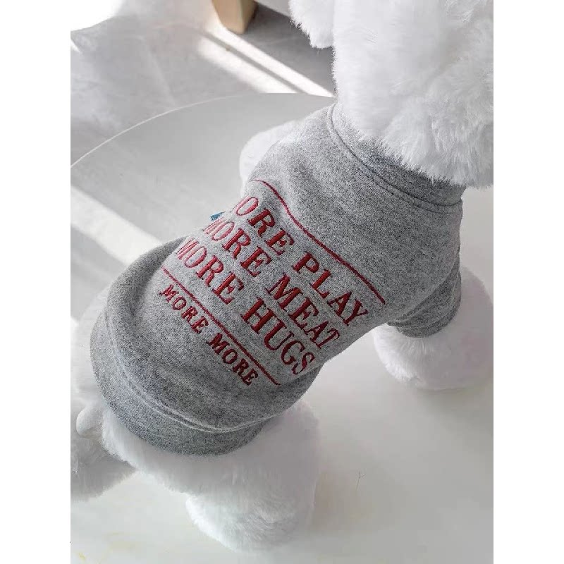 宠物狗狗衣服比熊泰迪博美猫幼犬小型犬潮牌春秋款雪纳瑞加绒卫衣