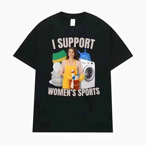 I Support Women's Sports T Shirt短袖男女中性款夏季纯棉上衣