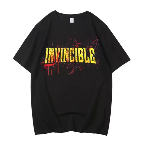 INVINCIBLE成人美剧周边全能马克格雷森无敌少侠纯棉短袖T恤男女