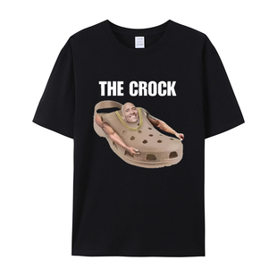 2025夏季潮流时尚圆领T恤 The Crock表情包 男女即可宽松百搭短袖