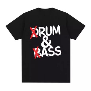 Funny Drum and Bass夏季休闲时尚圆领小众大码短袖T恤情侣男女