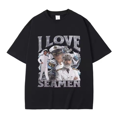 I Love Seamen Offensive Sailor T恤男女时尚Oversized纯棉上衣