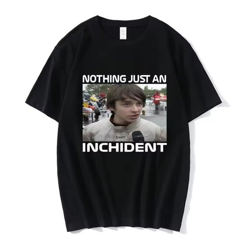 Nothing Just An Inchident Interview夏季时尚休闲印花短袖T恤男