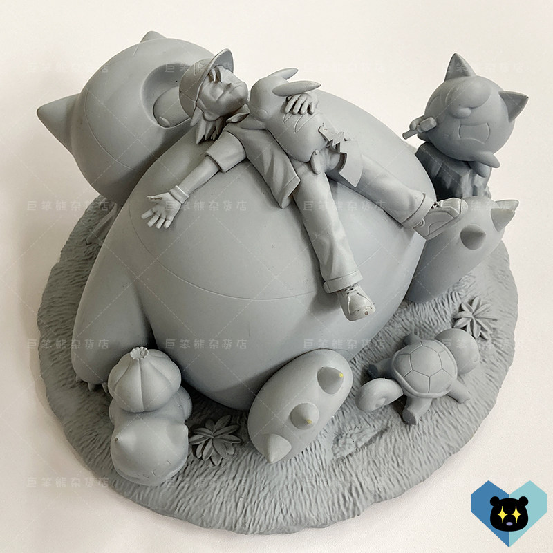 散货 MegaHouse GEM EX 精灵宝可梦 卡比兽晚安 白模 模型手办