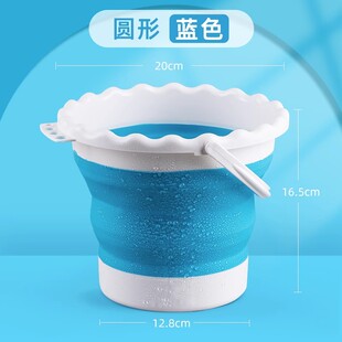 美术生专用洗笔筒水粉水桶硅胶水桶国画水桶可折叠毛笔水桶画画桶
