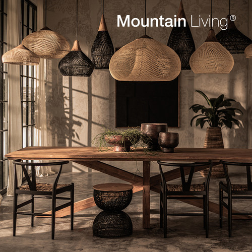 MountainLiving进口藤编吊灯